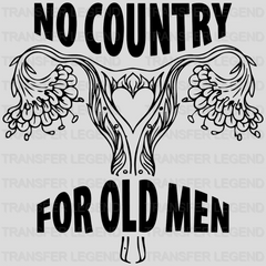 No Country for Old Men Uterus Design - DTF heat transfer - transferlegend