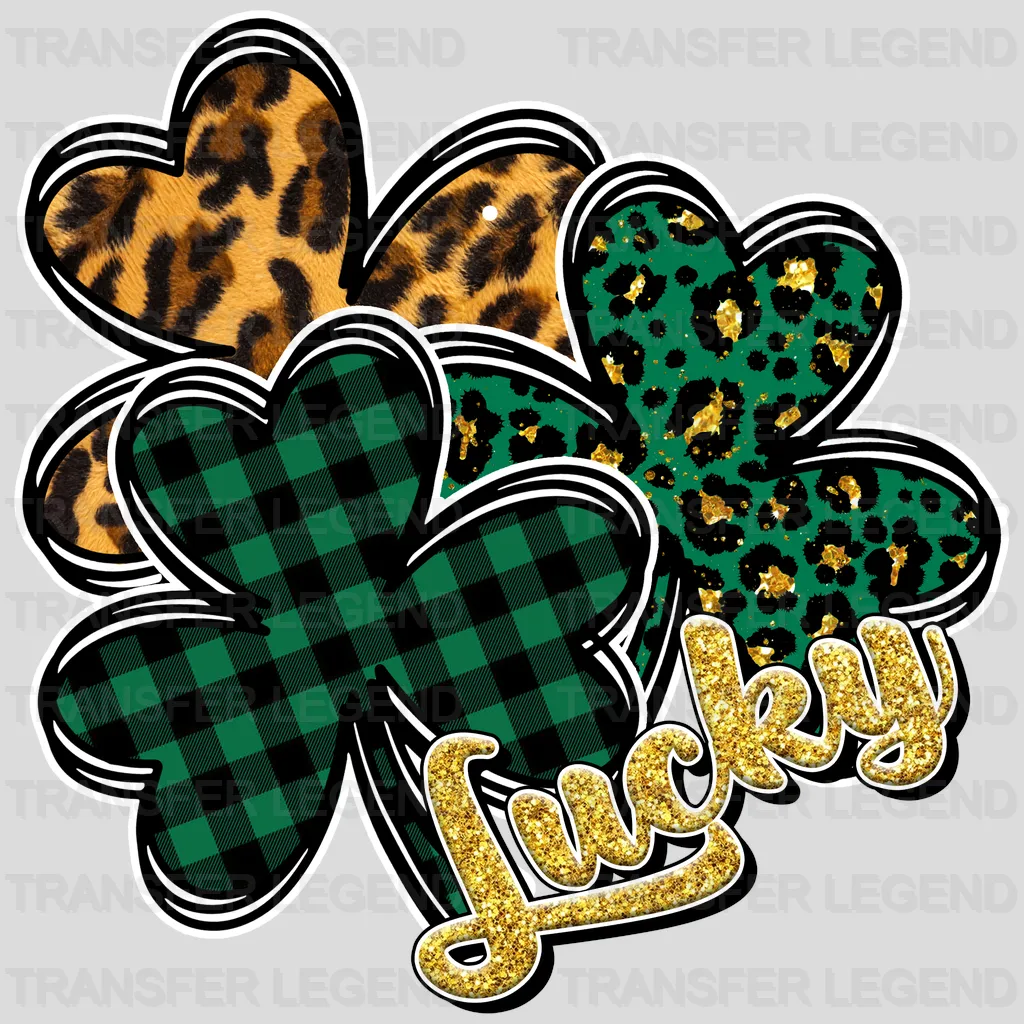 Lucky Clovers St. Patrick's Day Design - DTF heat transfer - transferlegend