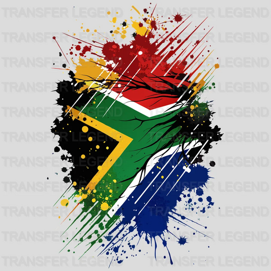 South Africa Flag Design - DTF Heat Transfer - transferlegend