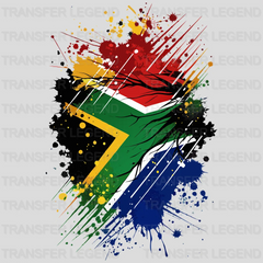 South Africa Flag Design - DTF Heat Transfer - transferlegend