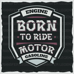 Cars Engine Born To Ride Motor Clasic Car Designs - DTF Heat Transfer - transferlegend