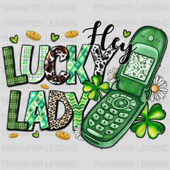 Hey Lucky Daddy St. Patrick's Day Design - DTF heat transfer - transferlegend