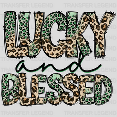 Lucky And Blessed St. Patrick's Day Design - DTF heat transfer - transferlegend