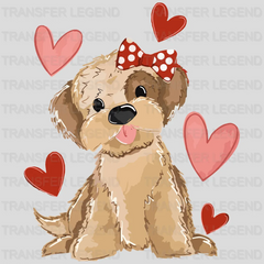 Valentine Dog Valentine's Day Design - DTF heat transfer - transferlegend