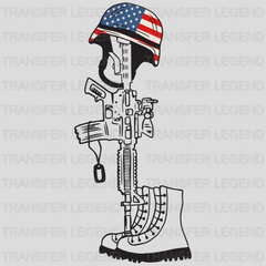 Gun And Boots - Memorial Day DTF Transfer - transferlegend