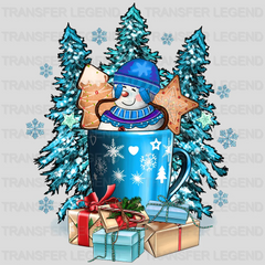 SNOWMAN TREE Christmas Design - DTF heat transfer - transferlegend