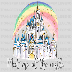 Meet Me At The Castle Disney Castle Design - DTF heat transfer - transferlegend