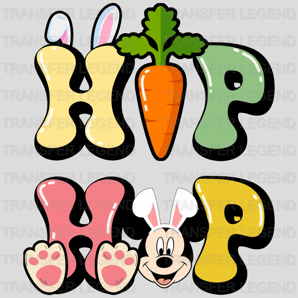 Easter Mickey Hip Hop Design- DTF heat transfer - transferlegend