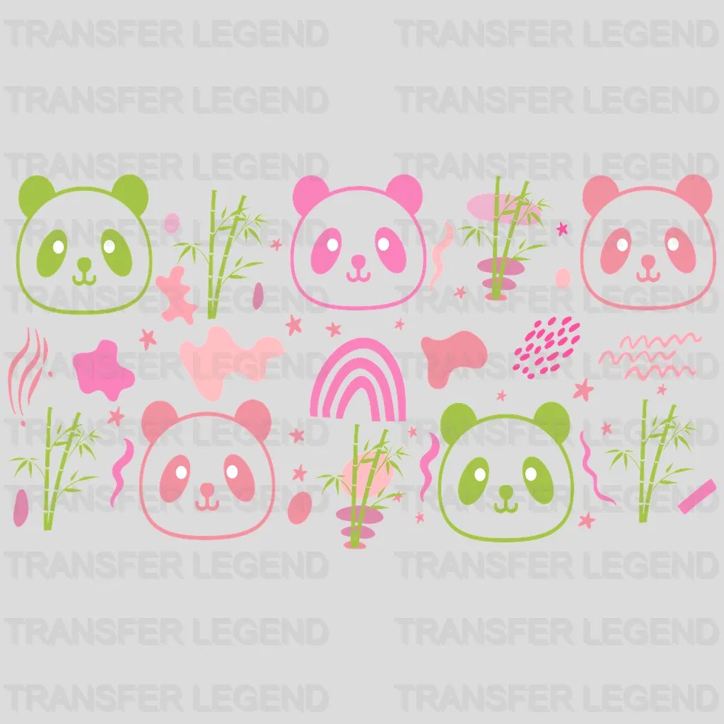 Panda UV DTF Transfer Cup Wrap UV DTF Sticker - transferlegend