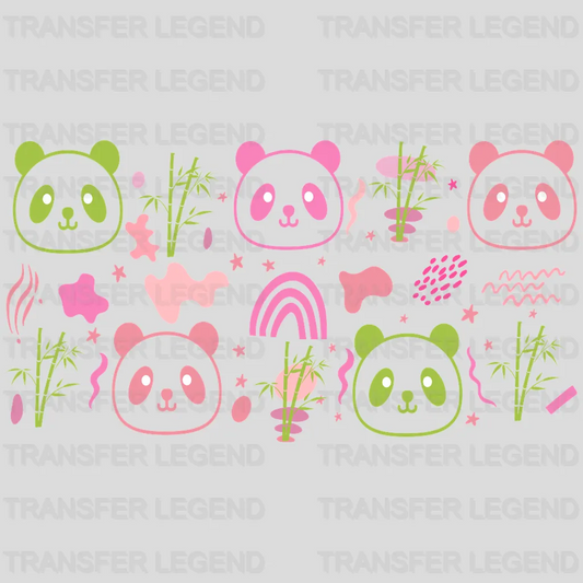 Panda UV DTF Transfer Cup Wrap UV DTF Sticker - transferlegend