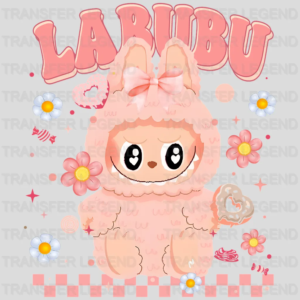 Pink Muffin 2 Labubu Design - DTF Heat Transfers