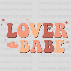 Lover Babe Retro Valentine's Day Design - DTF heat transfer - transferlegend