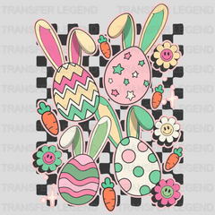 Eggs With Bunny Ears Easter Design - DTF heat transfer - transferlegend