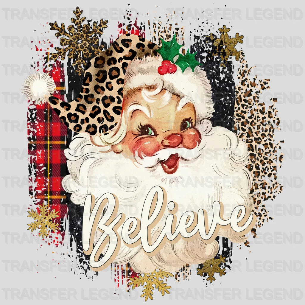 BELIEVE SANTA Christmas Design - DTF heat transfer - transferlegend