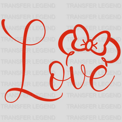 Minnie Love Valentines Day Design - DTF heat transfer - transferlegend