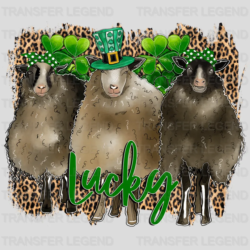 Sheep St. Patrick's Day Design - DTF heat transfer - transferlegend