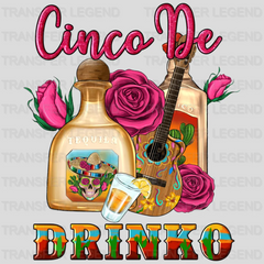 Cinco De Drinko - Cinco De Mayo DTF heat transfer - transferlegend