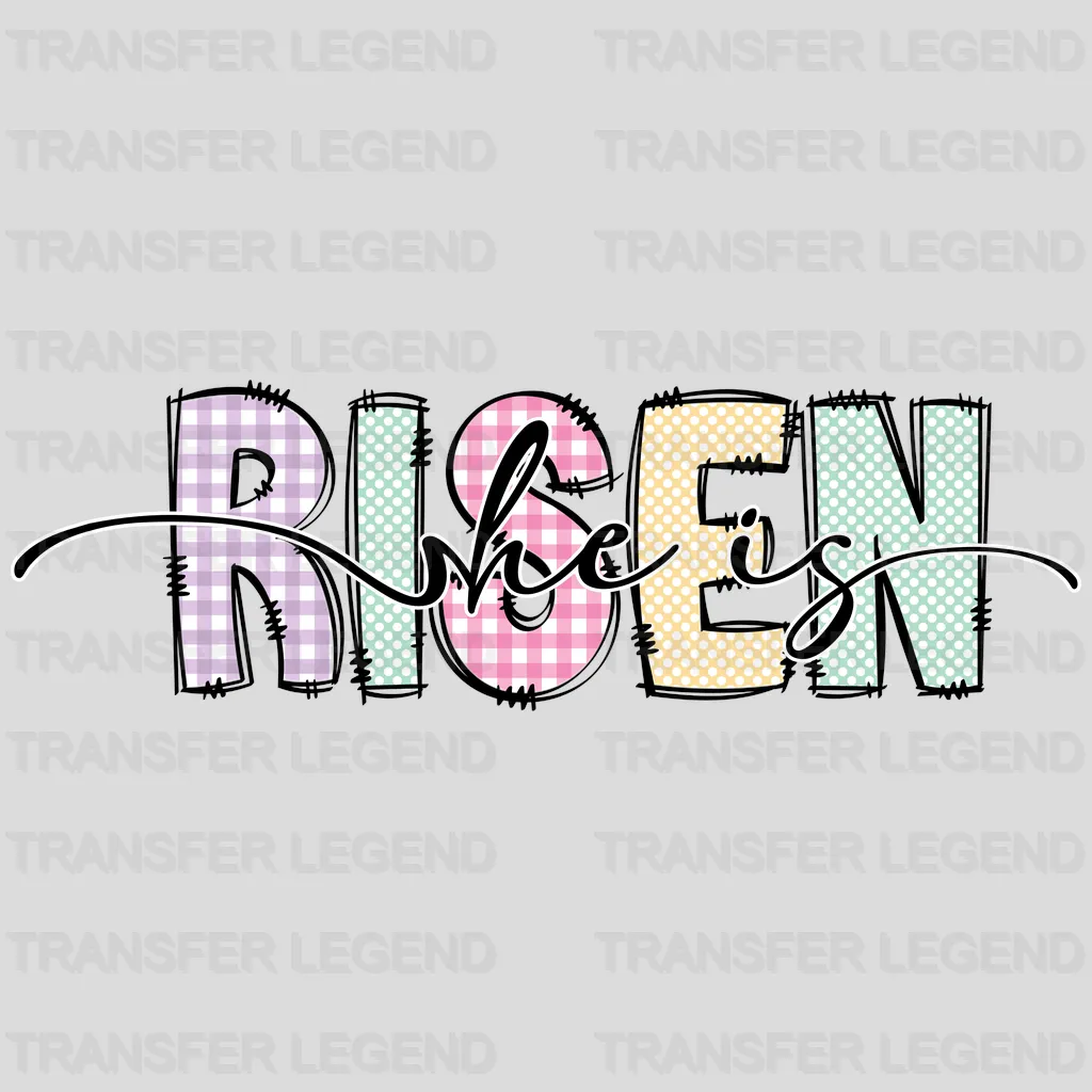 She Is Risen Easter Design - DTF heat transfer - transferlegend