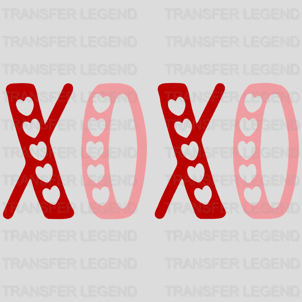 XOXO Valentine's Day Design - DTF heat transfer - transferlegend