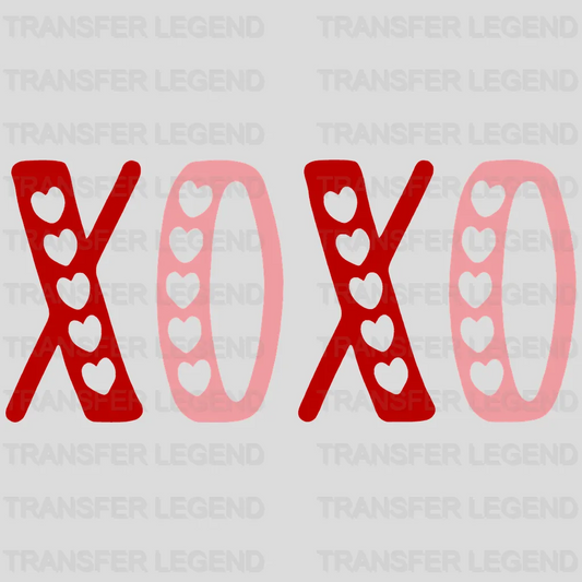 XOXO Valentine's Day Design - DTF heat transfer - transferlegend