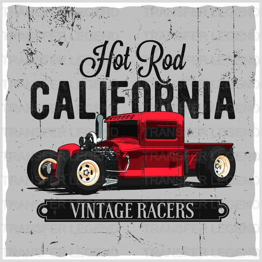 Cars Hot Rod California Clasic Car Designs - DTF Heat Transfer - transferlegend