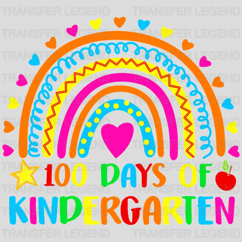 100 Days Of Kindergarten - DTF heat transfer - transferlegend