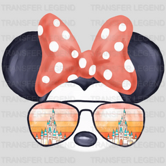 Disney Castle Sunglasses Mickey And Minnie Design - DTF heat transfer - transferlegend