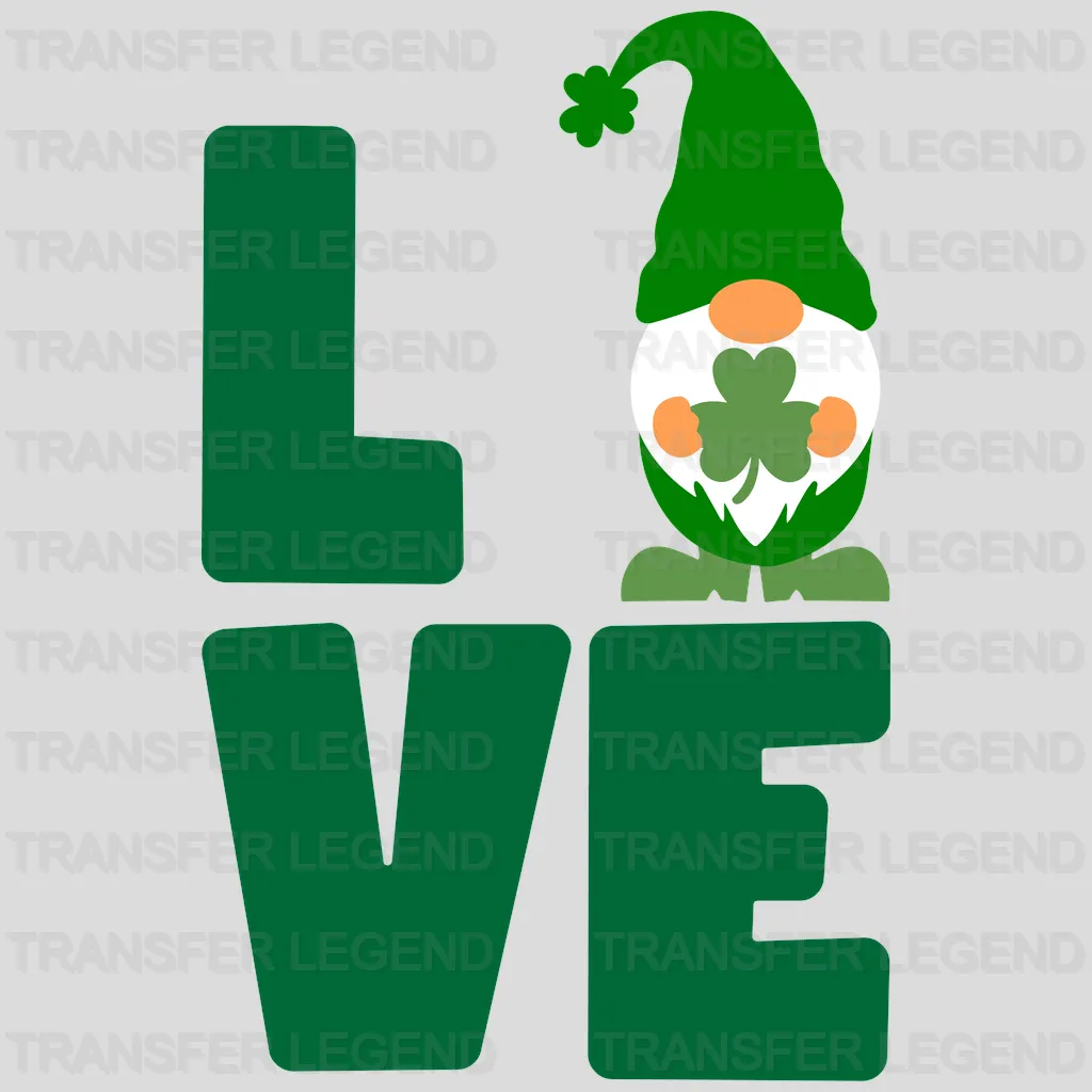 Love St. Patrick's Day Design - DTF heat transfer - transferlegend