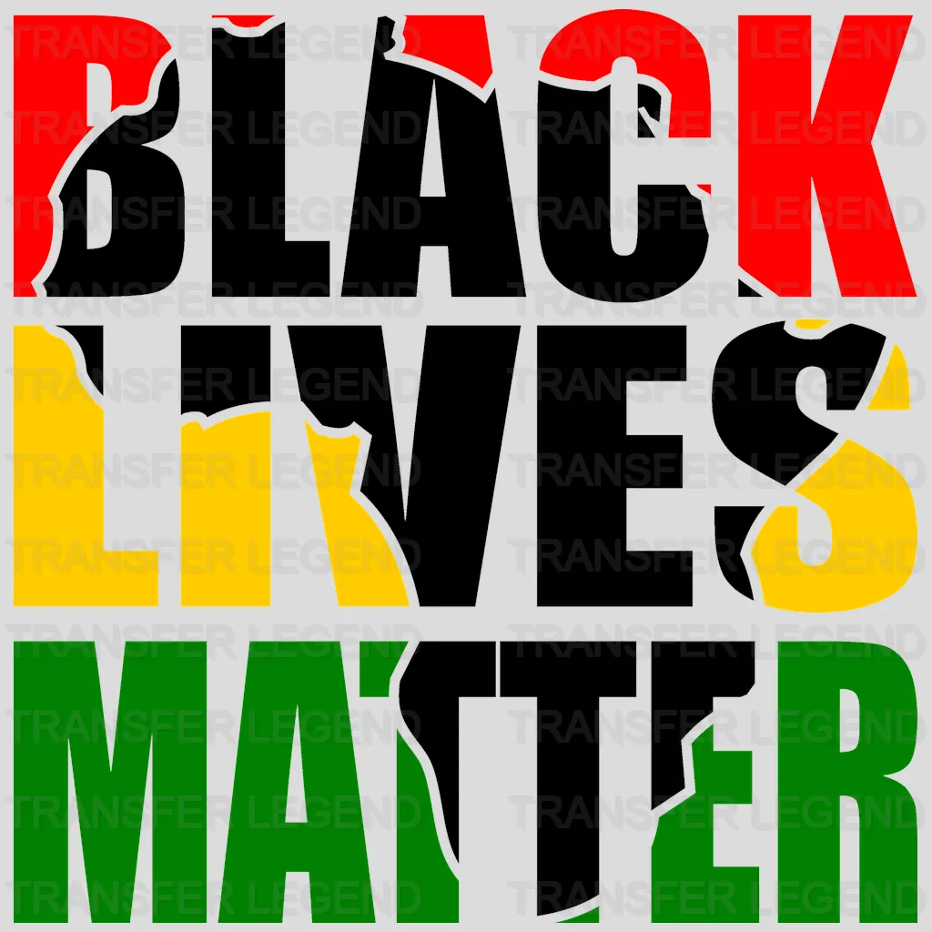 Black Lives Matter - BLM design DTF heat transfer - transferlegend