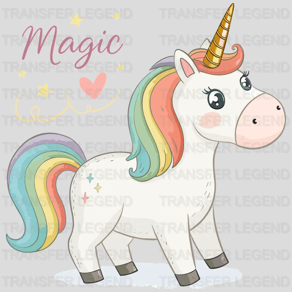 Shine Like Unicorn Design - DTF Heat Transfers - transferlegend
