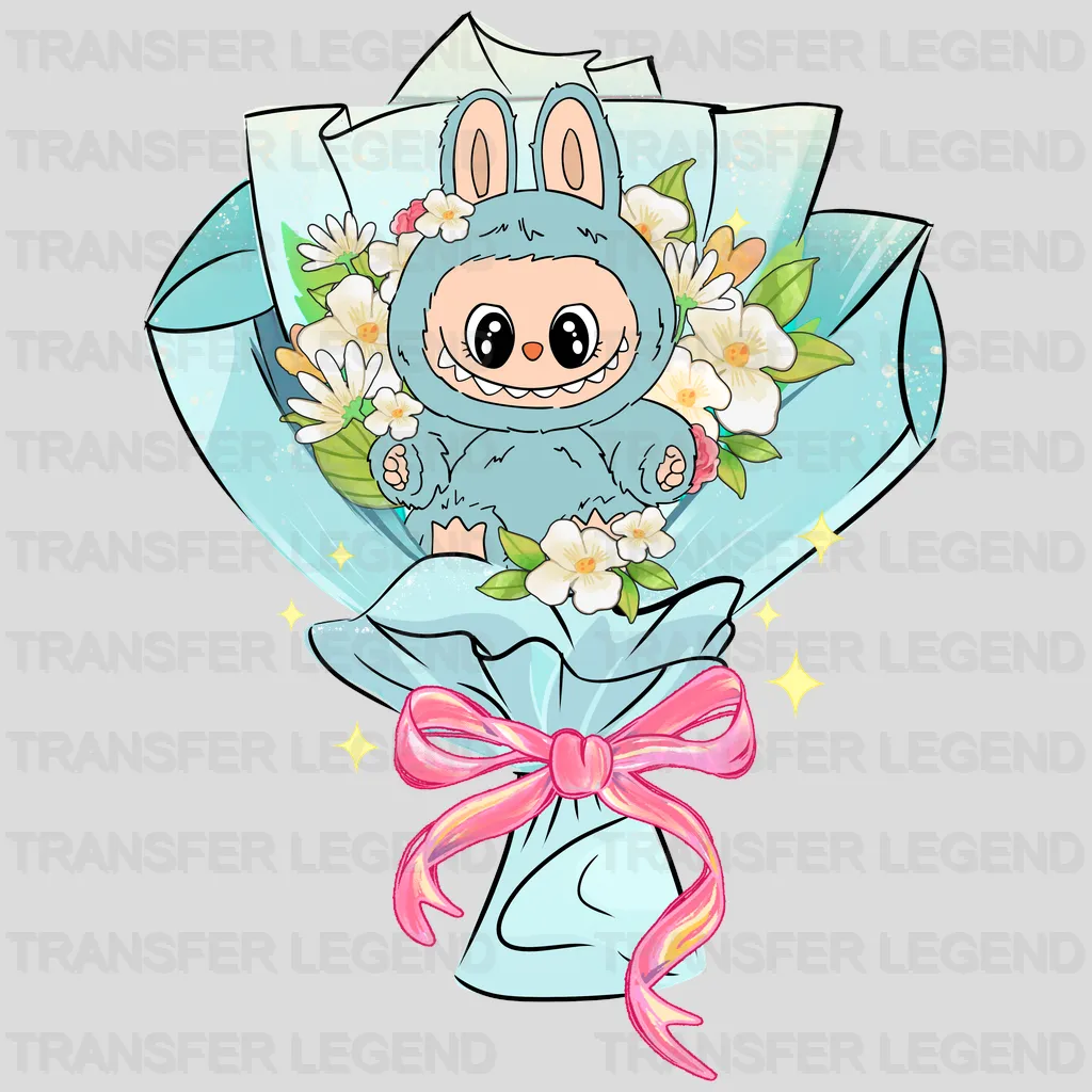 New Flowers Labubu Design - DTF Heat Transfers