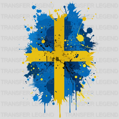 Sweden Flag Design - DTF Heat Transfer - transferlegend