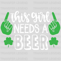 This Guy Needs A Beer St. Patrick's Day Design - DTF heat transfer - transferlegend