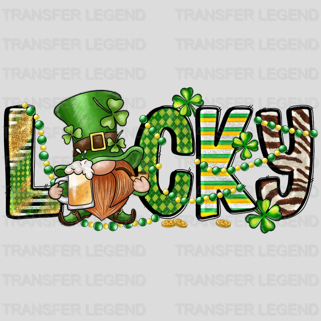 Lucky St. Patrick's Day Design - DTF heat transfer - transferlegend