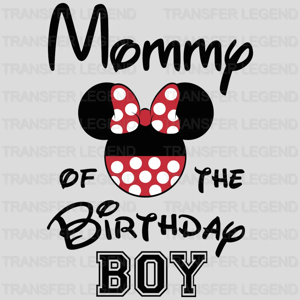 Birthday Boy Family Ears Design - DTF heat transfer - transferlegend