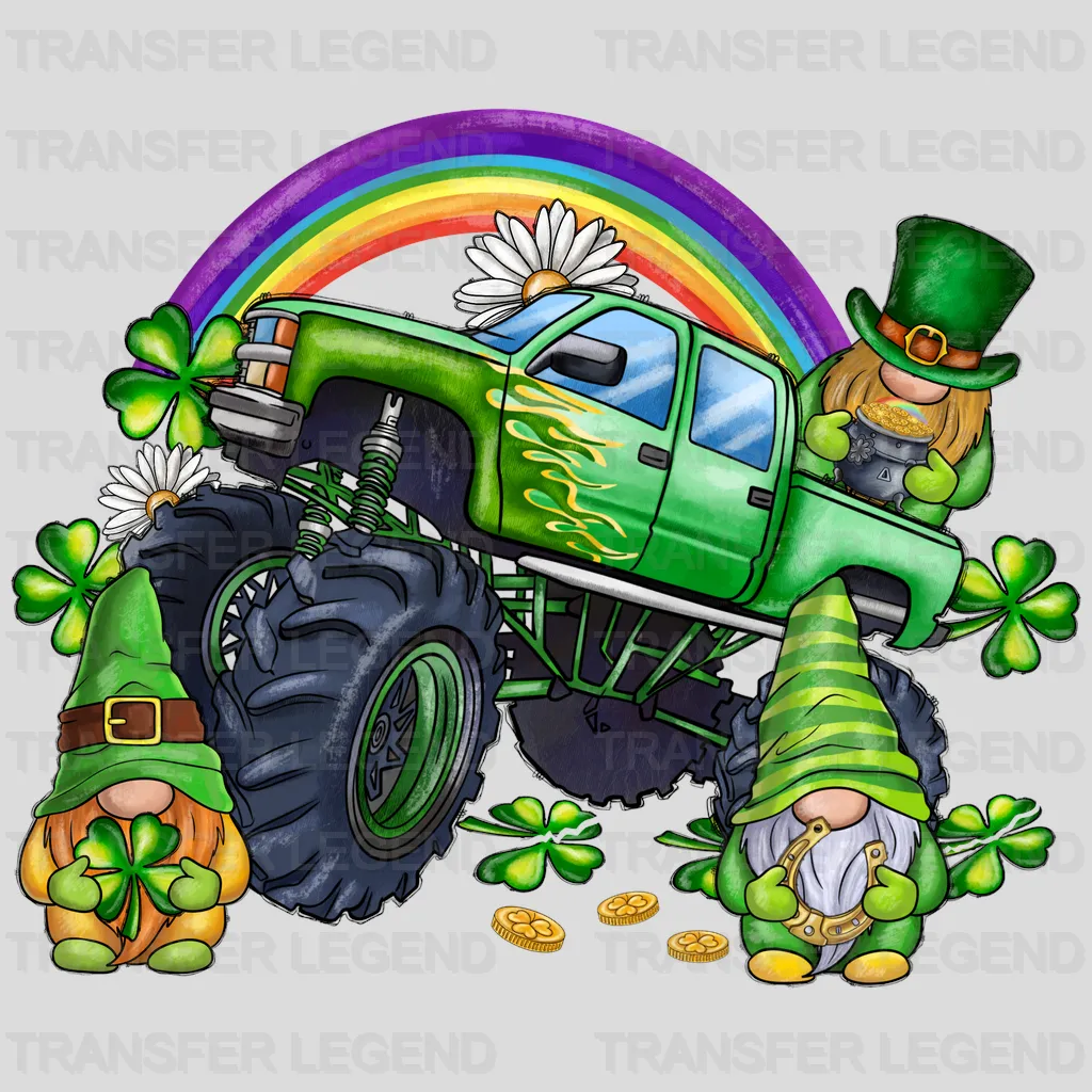 Truck&Gnomies St. Patrick's Day Design - DTF heat transfer - transferlegend