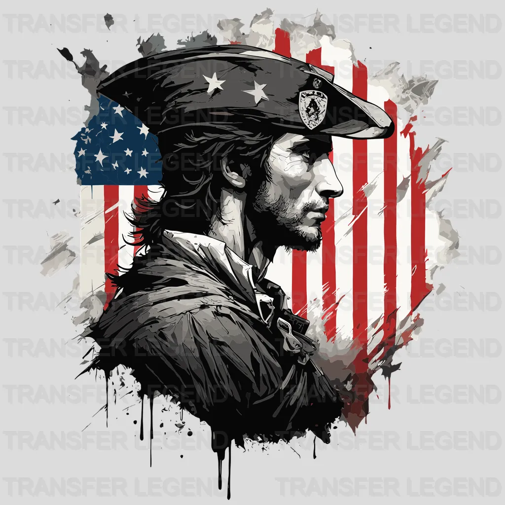 Free & Brave USA Design - DTF Heat Transfers - transferlegend