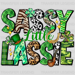 Sassy Little Lassie St. Patrick's Day Design - DTF heat transfer - transferlegend