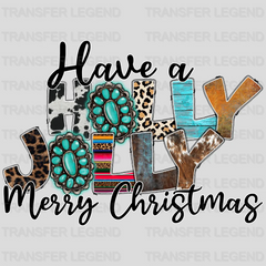 HAVE A HOLLY JOLLY CHRISTMAS Christmas Design - DTF heat transfer - transferlegend