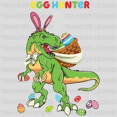 Egg Hunter Dinosaur Easter Design - DTF heat transfer - transferlegend