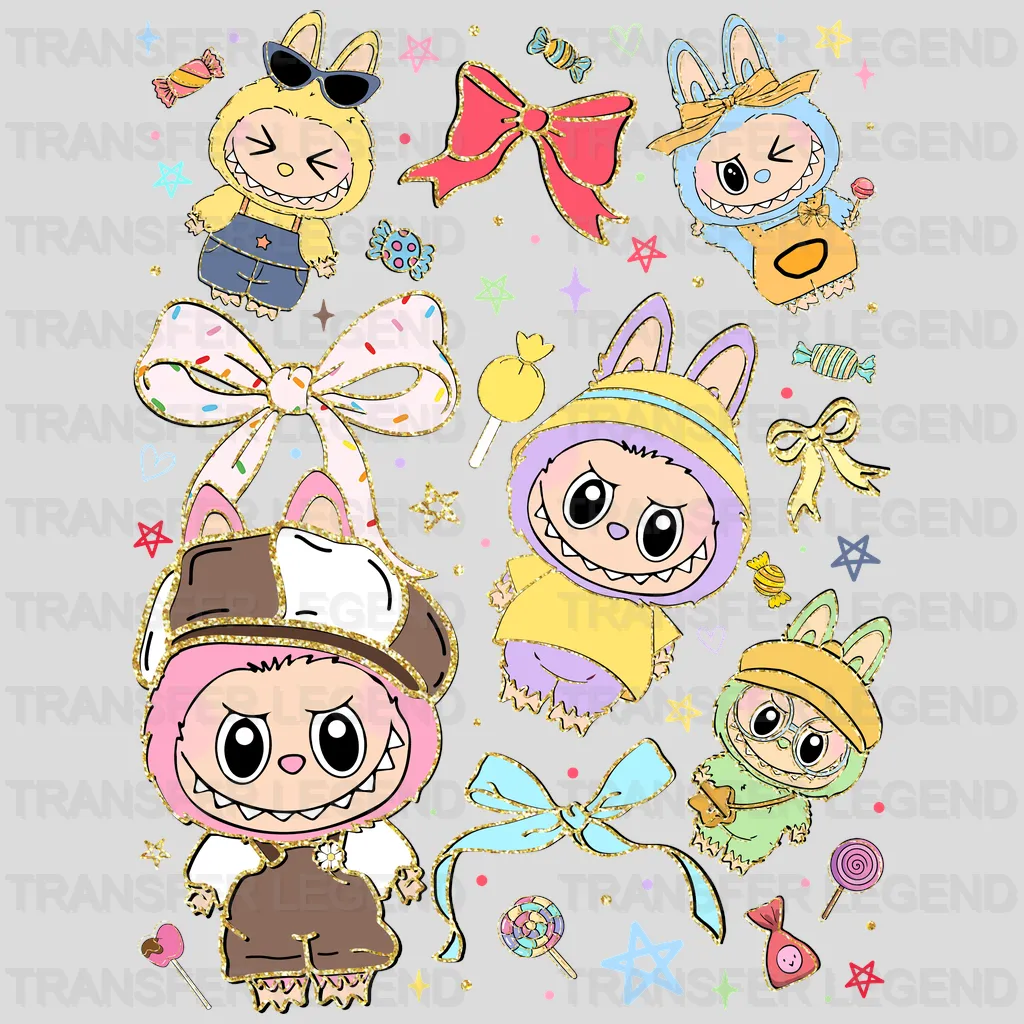 Ladyys Night Labubu Design - DTF Heat Transfers