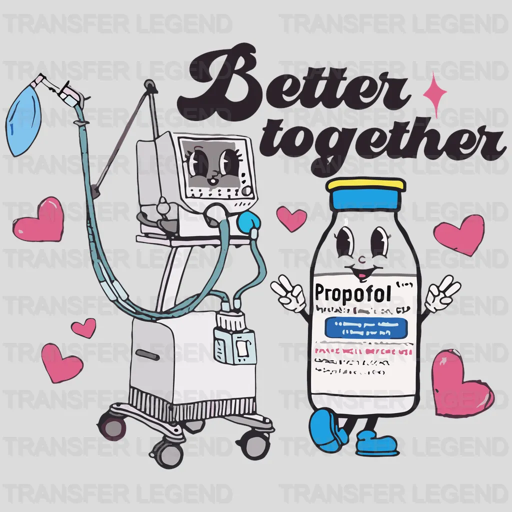 Better Together Valentine's Day Design - DTF heat transfer - transferlegend