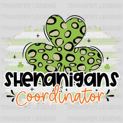 Shenanigans Coordinator St. Patrick's Day Design - DTF heat transfer - transferlegend