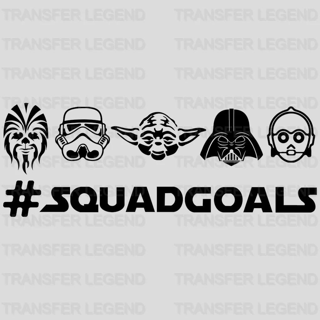 SQUADGOALS Star wa Design - DTF heat transfer - transferlegend