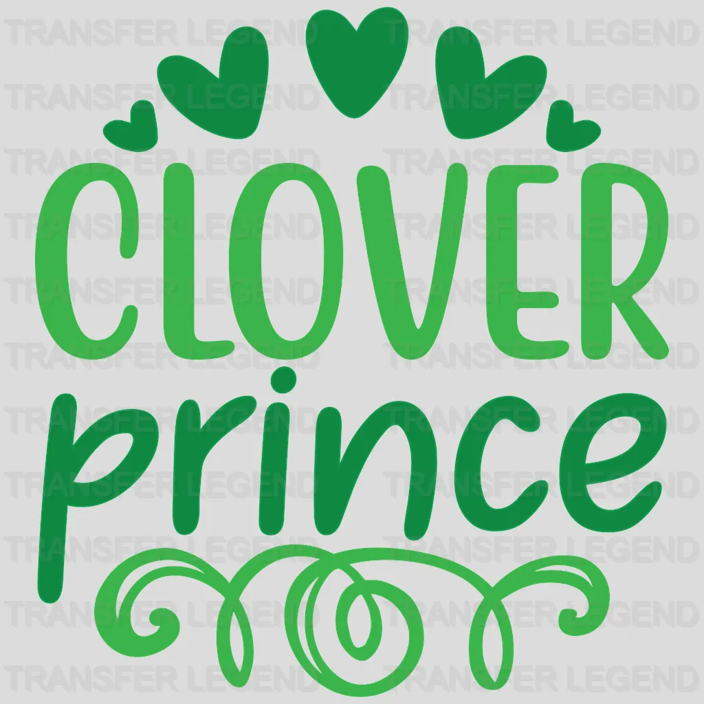 Clover Prince St. Patrick's Day Design - DTF heat transfer - transferlegend