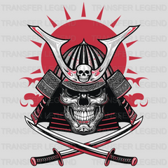 Skull Sword Time Asian Design - DTF Heat Transfer - transferlegend