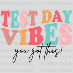 Test Day Vibes Test Day Design - DTF Heat Transfer - transferlegend