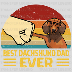 Best Dachshund Dad Ever Design - DTF heat transfer - transferlegend