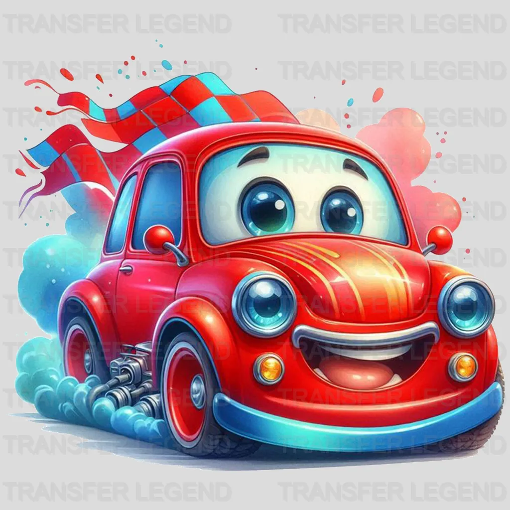 Small Race Car   Disney Designs - DTF Heat Transfers