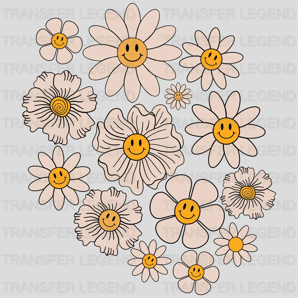 Flowers Easter Design - DTF heat transfer - transferlegend